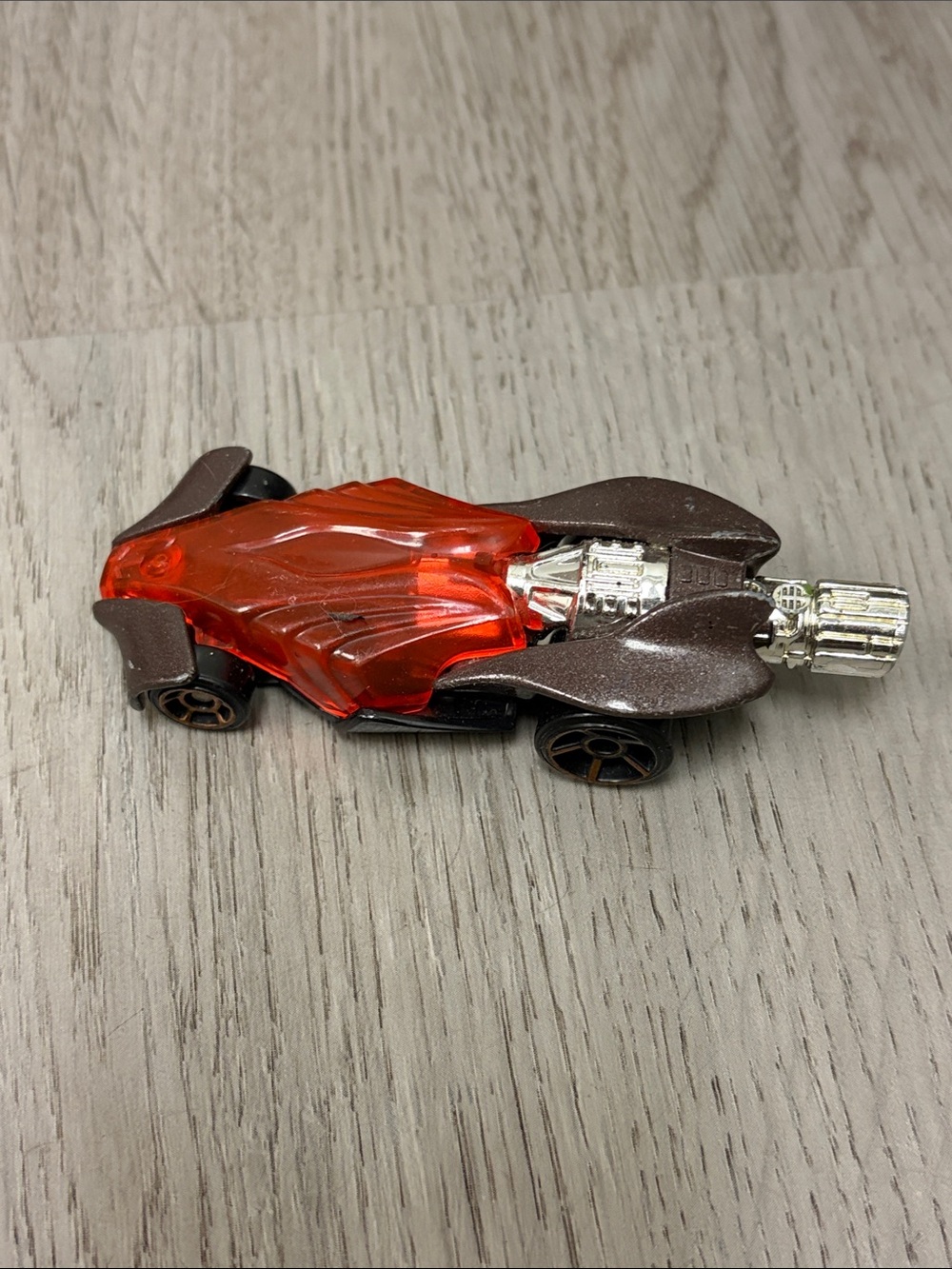 VERY RARE 2006 Hot Wheels McDonald’s Giveaway Jet Race Car – Brown & See-Through